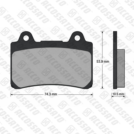 Pastiglie freno per Yamaha marca Accossato codice AGPA197