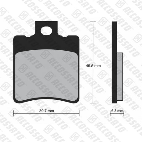 Pastiglie freno per Moto Aprilia, Benelli, Honda, Piaggio, Suzuki, Yamaha marca Accossato codice AGPA198