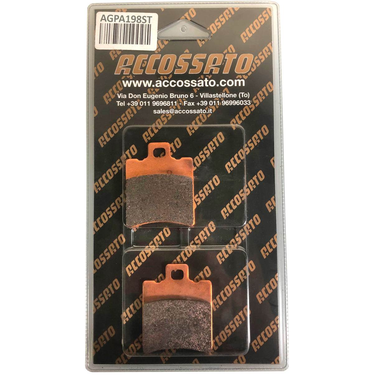 Pastiglie freno per Moto Aprilia, Benelli, Honda, Piaggio, Suzuki, Yamaha marca Accossato codice AGPA198