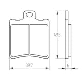 Pastiglie freno per Moto Aprilia, Benelli, Honda, Piaggio, Suzuki, Yamaha marca Accossato codice AGPA198
