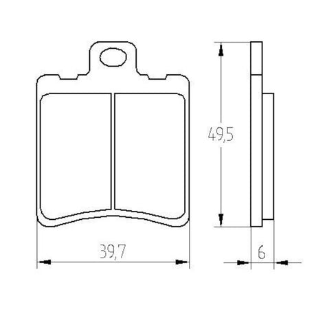 Pastiglie freno per Moto Aprilia, Benelli, Honda, Piaggio, Suzuki, Yamaha marca Accossato codice AGPA198