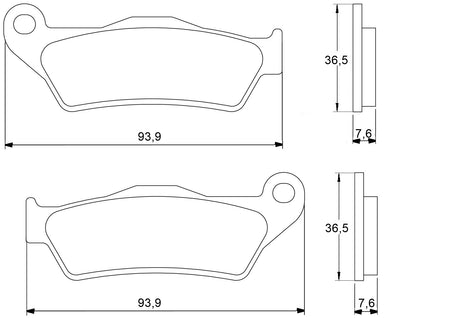 Pastiglie freno per Yamaha marca Accossato codice AGPA19