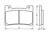 Pastiglie freno per Yamaha marca Accossato codice AGPA200