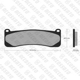 Pastiglie freno per A.P. Racing Calipers, PFM marca Accossato codice AGPA204
