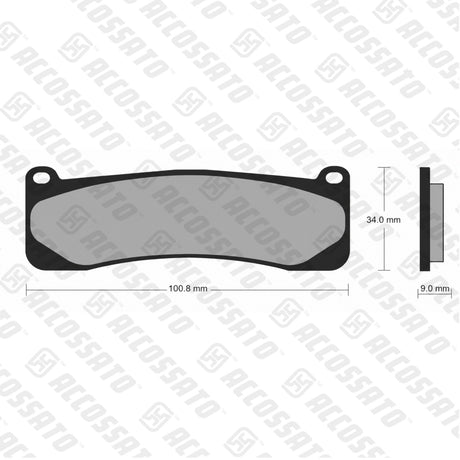 Pastiglie freno per A.P. Racing Calipers, PFM marca Accossato codice AGPA204