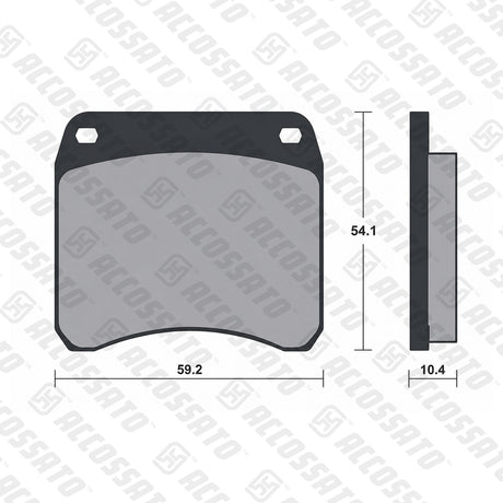 Pastiglie freno per A.P. Racing Calipers, PFM marca Accossato codice AGPA209