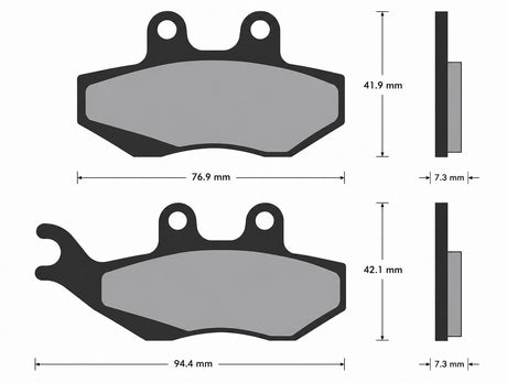 Pastiglie freno per Aprilia, Benelli, Piaggio marca Accossato codice AGPA20