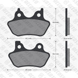 Pastiglie freno per Harley Davidson marca Accossato codice AGPA215