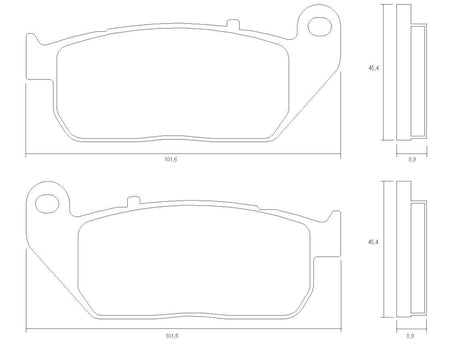 Pastiglie freno per Harley Davidson marca Accossato codice AGPA216
