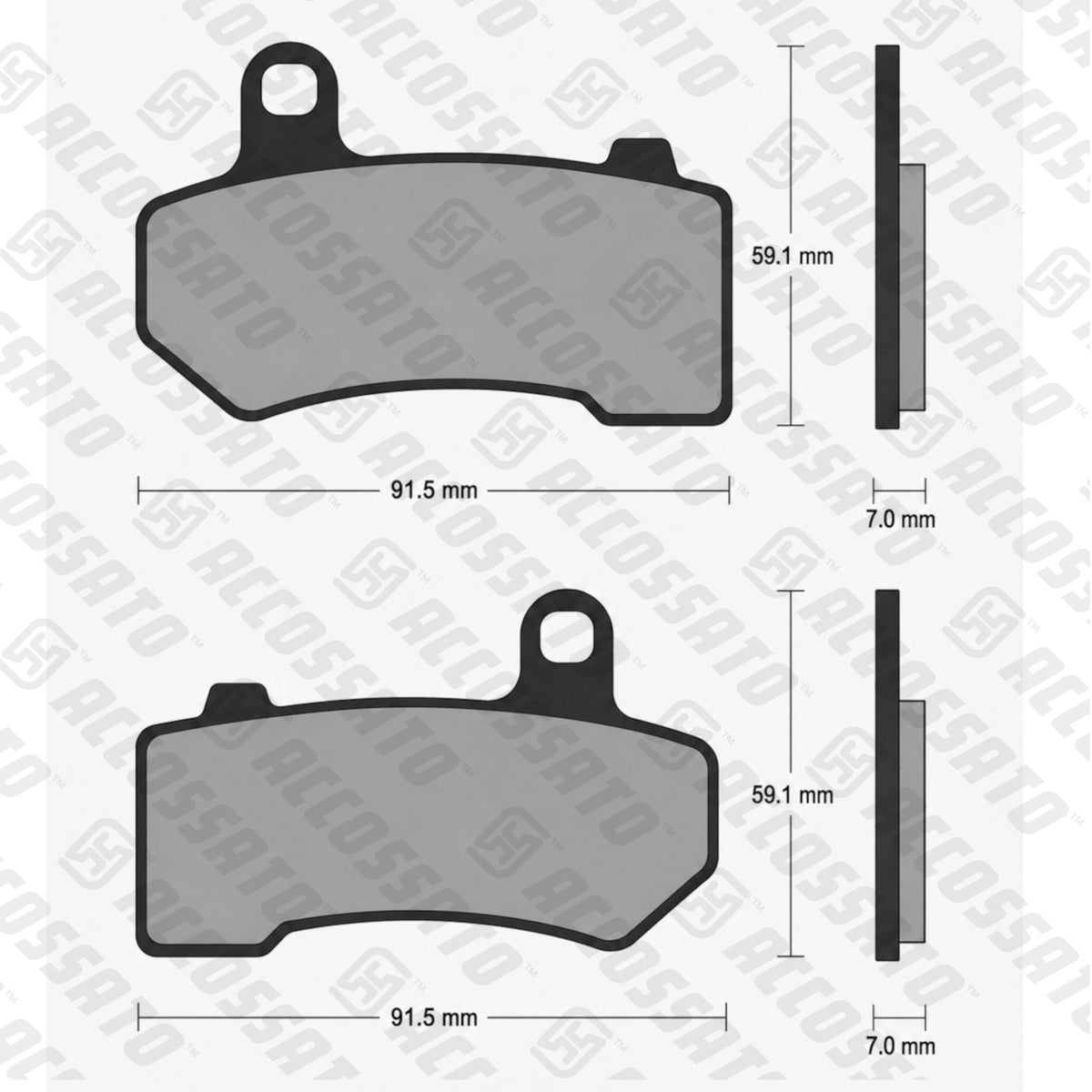 Pastiglie freno per Harley Davidson marca Accossato codice AGPA219