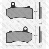 Pastiglie freno per Harley Davidson marca Accossato codice AGPA219