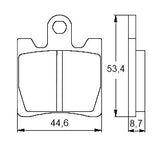Pastiglie freno per Kawasaki, Suzuki, Yamaha marca Accossato codice AGPA21