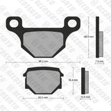 Pastiglie freno per Aprilia, Suzuki marca Accossato codice AGPA221