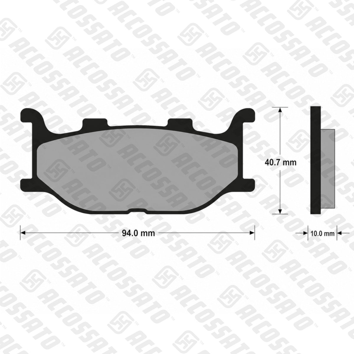 Pastiglie freno per Yamaha marca Accossato codice AGPA22