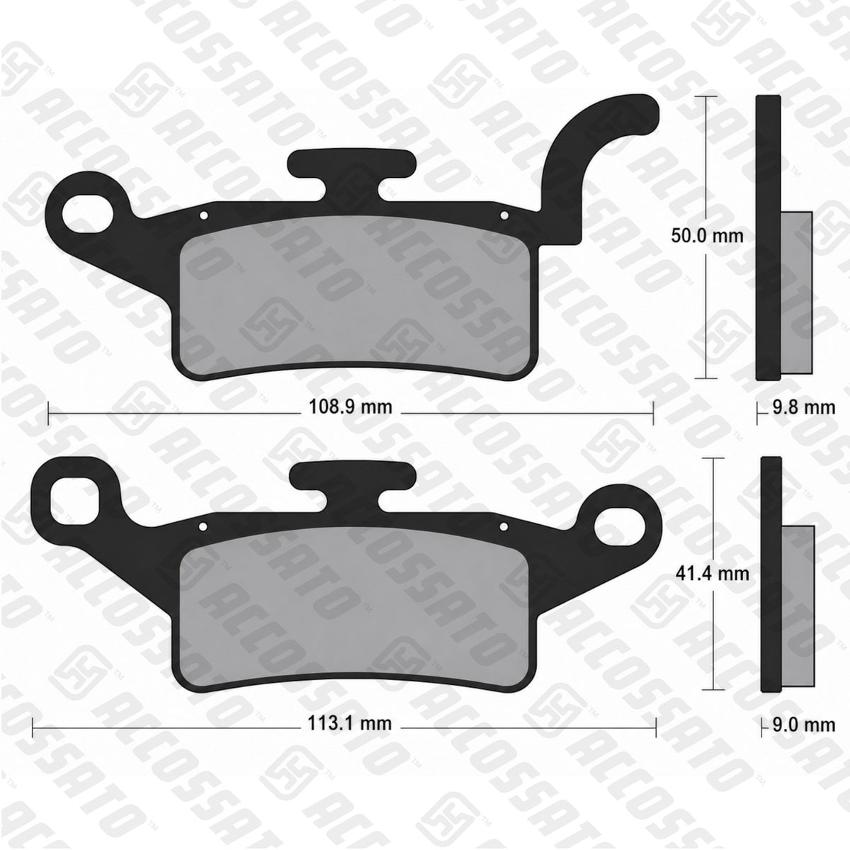 Pastiglie freno per Yamaha marca Accossato codice AGPA235