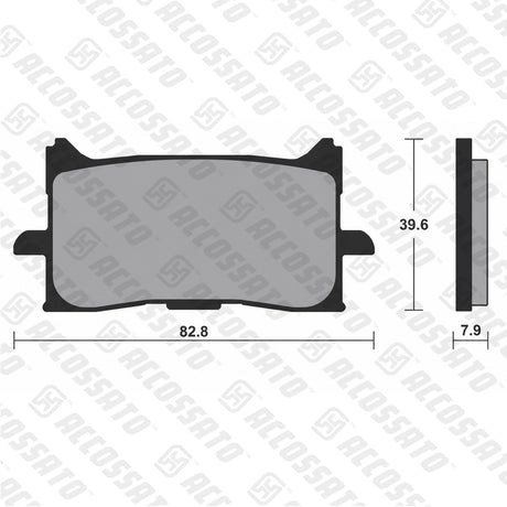 Pastiglie freno per Honda marca Accossato codice AGPA240