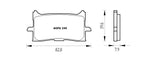 Pastiglie freno per Honda marca Accossato codice AGPA240