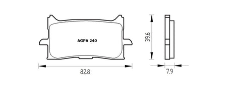 Pastiglie freno per Honda marca Accossato codice AGPA240