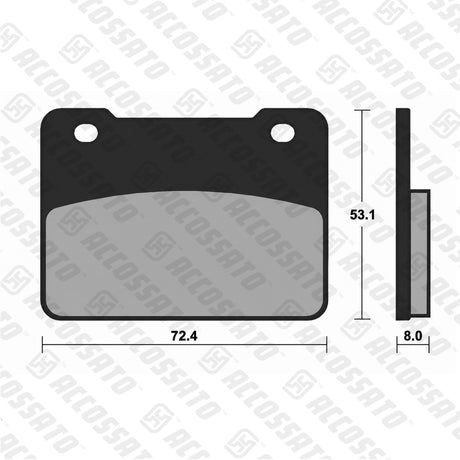 Pastiglie freno per AEON, SYM marca Accossato codice AGPA242