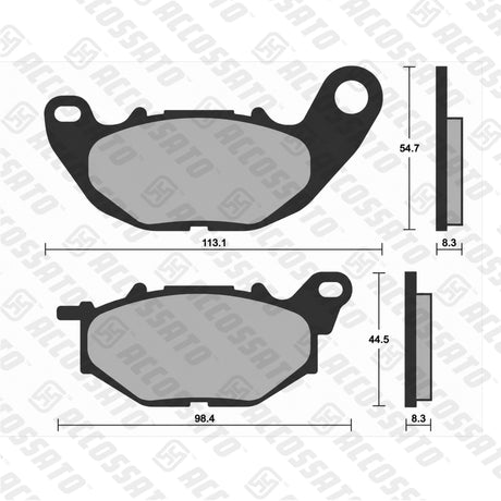 Pastiglie freno per Yamaha marca Accossato codice AGPA243