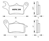 Pastiglie freno per Yamaha marca Accossato codice AGPA246