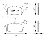 Pastiglie freno per Kawasaki marca Accossato codice AGPA247