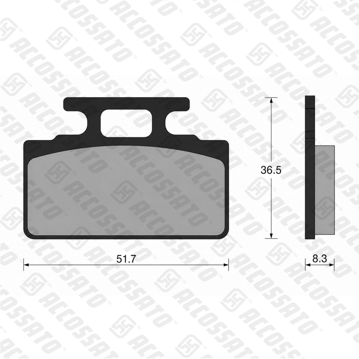 Pastiglie freno per Honda marca Accossato codice AGPA249