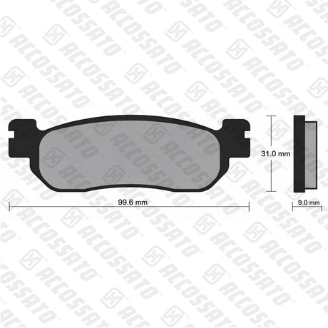 Pastiglie freno per Yamaha marca Accossato codice AGPA24