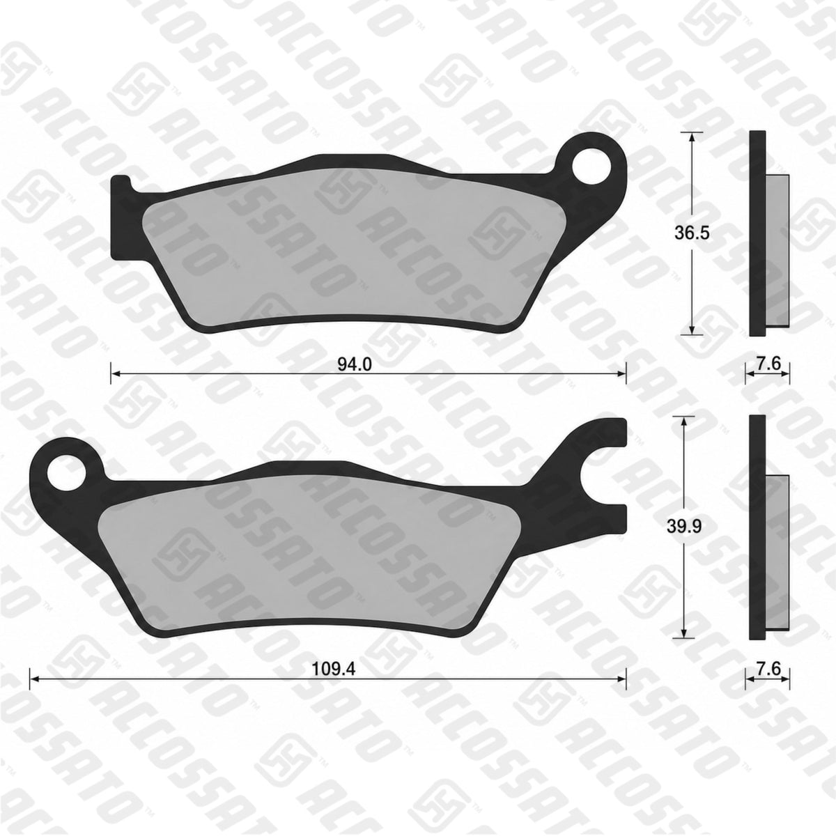 Pastiglie freno per Suzuki marca Accossato codice AGPA251