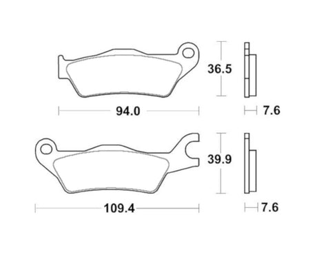 Pastiglie freno per Suzuki marca Accossato codice AGPA251