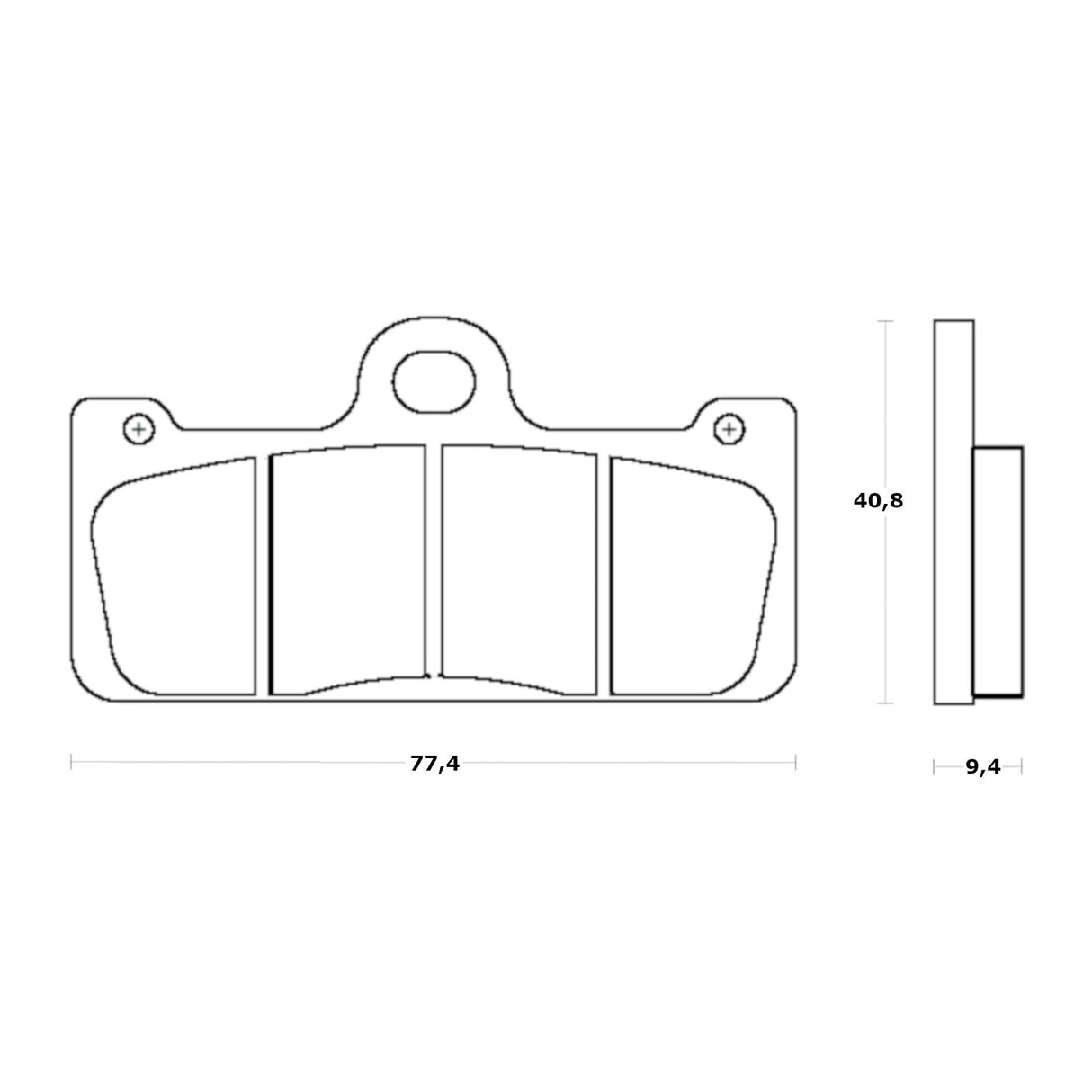 Pastiglie freno per Brembo Racing Calipers marca Accossato codice AGPA256
