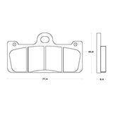 Pastiglie freno per Brembo Racing Calipers marca Accossato codice AGPA256