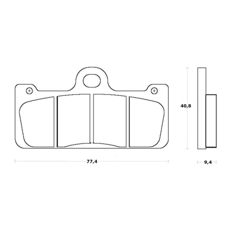 Pastiglie freno per Brembo Racing Calipers marca Accossato codice AGPA256