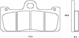 Pastiglie freno per Brembo Racing Calipers marca Accossato codice AGPA256