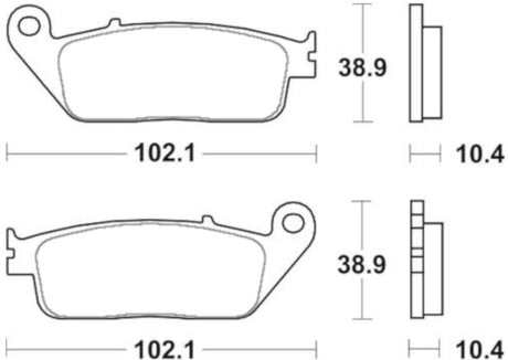 Pastiglie freno per Yamaha marca Accossato codice AGPA261