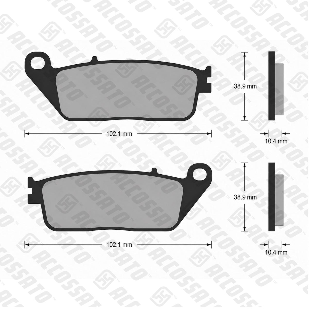 Pastiglie freno per Yamaha marca Accossato codice AGPA261