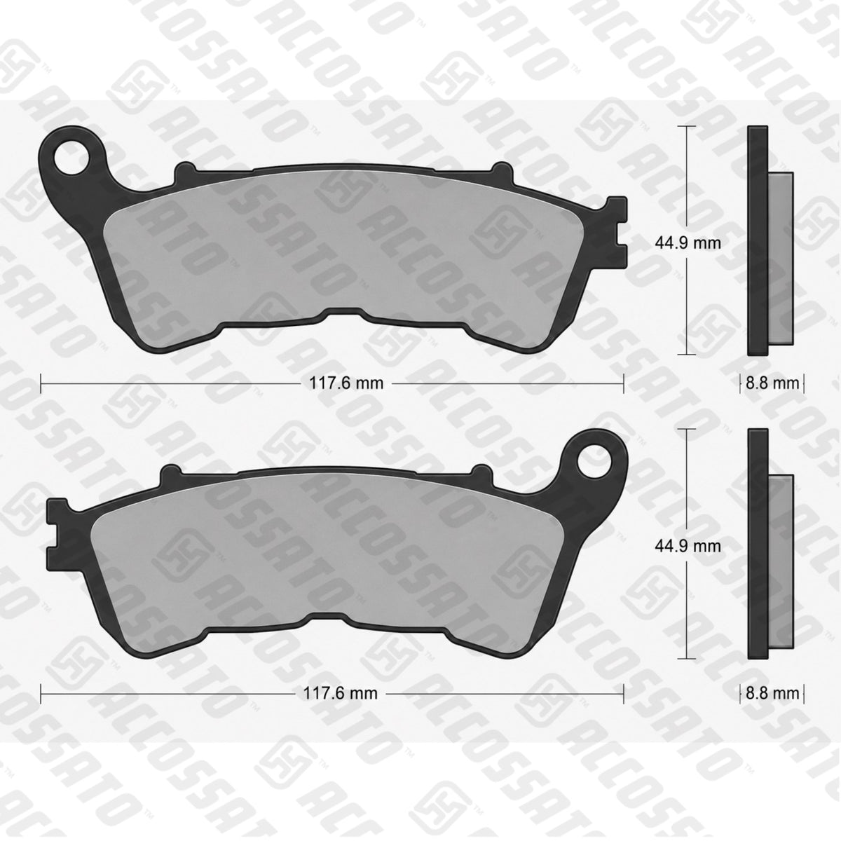 Pastiglie freno per Honda, Suzuki marca Accossato codice AGPA264