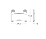 Pastiglie freno per Kawasaki marca Accossato codice AGPA267