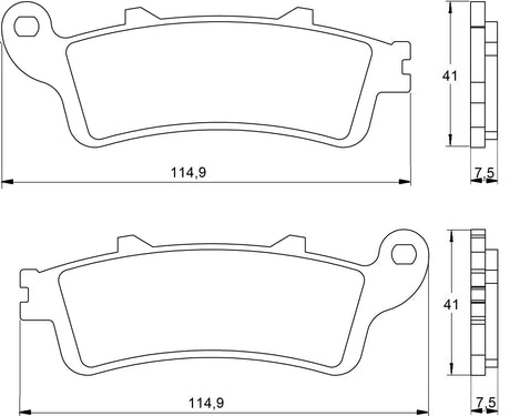 Pastiglie freno per Honda marca Accossato codice AGPA26