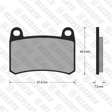 Pastiglie freno per Benelli marca Accossato codice AGPA270