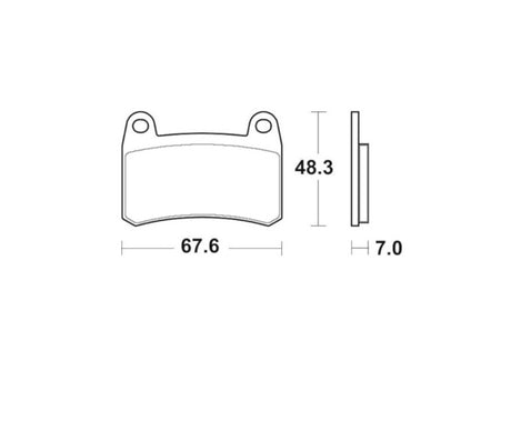 Pastiglie freno per Benelli marca Accossato codice AGPA270