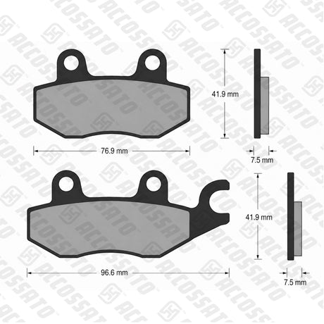 Pastiglie freno per Kawasaki marca Accossato codice AGPA274