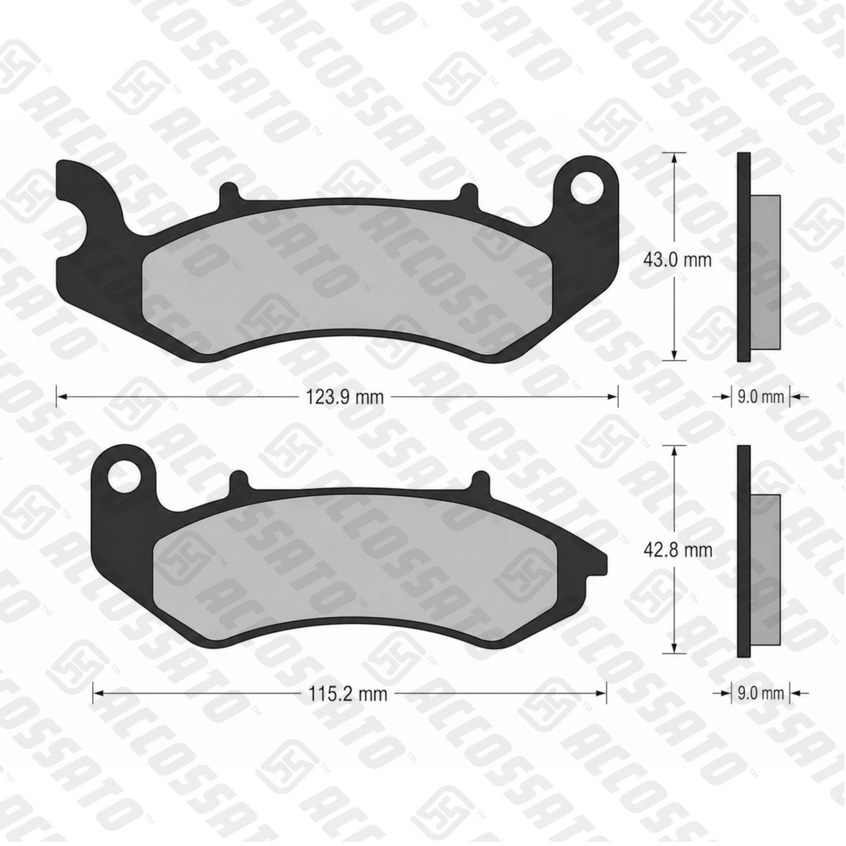Pastiglie freno per Keeway marca Accossato codice AGPA276