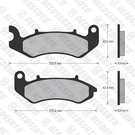 Pastiglie freno per Keeway marca Accossato codice AGPA276