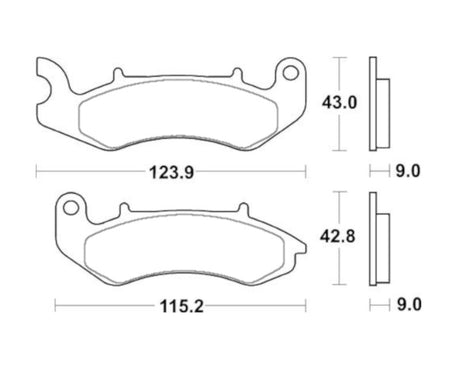 Pastiglie freno per Keeway marca Accossato codice AGPA276
