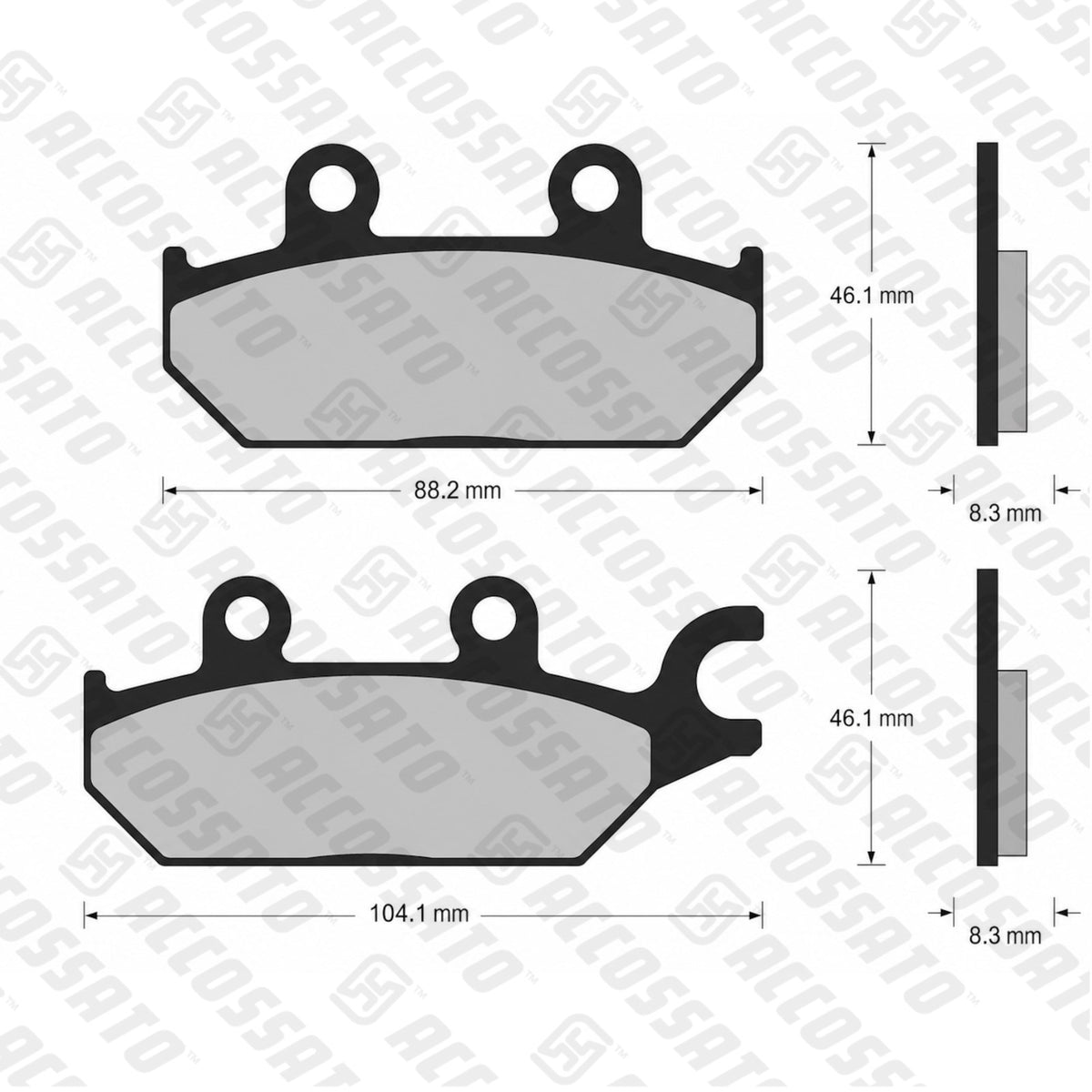 Pastiglie freno per Yamaha marca Accossato codice AGPA277