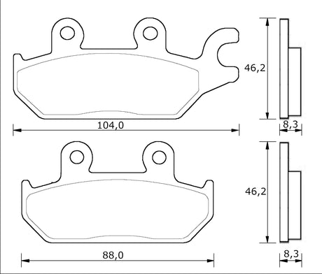Pastiglie freno per Yamaha marca Accossato codice AGPA277