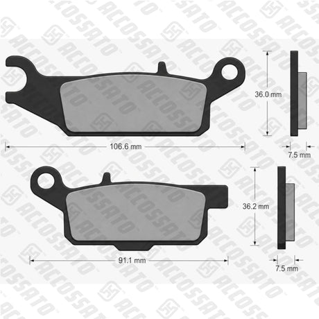 Pastiglie freno per Yamaha marca Accossato codice AGPA280