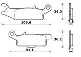 Pastiglie freno per Yamaha marca Accossato codice AGPA280