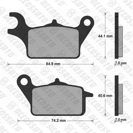 Pastiglie freno per Honda marca Accossato codice AGPA283